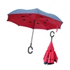 Popular model fiberglass ribs double canopy windproof reverse umbrella
