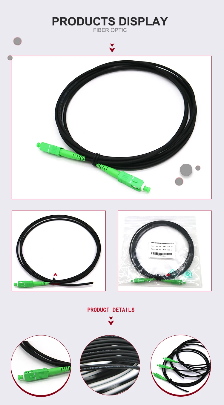 G657B3 SC APC Outdoor Patch Cord 