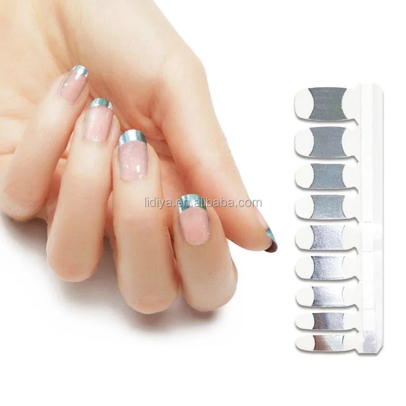 metalic nail sticker