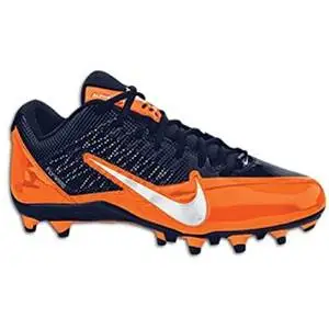 orange and blue football cleats