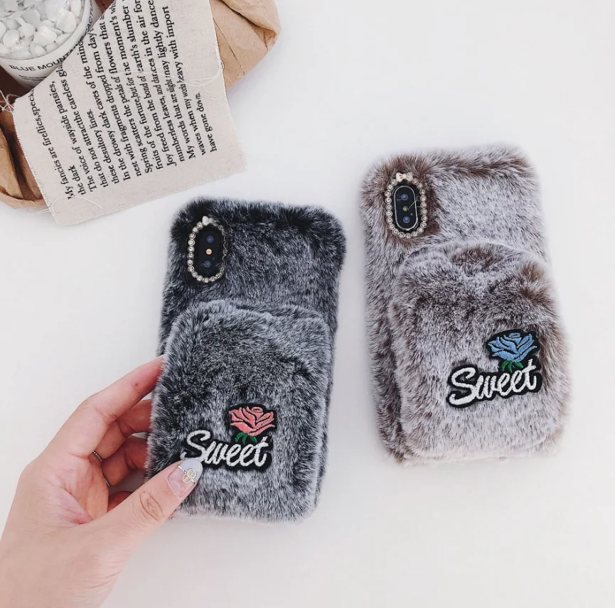 For Iphone X Max Hairy Cover Case Pouch - Buy For Iphone X Max Hairy 