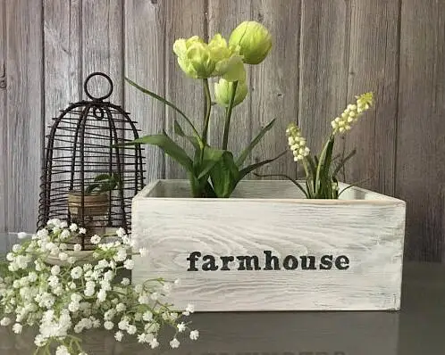 Деревенский персонализированные bid индивидуальные дешевле украшения нежный практические Незаконченный белый ящик Дерево коробки дисплей хранения