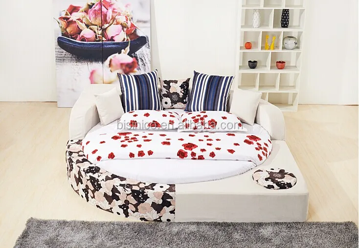 Post Modern Classic Soft Bed Small Cushion Design Round Princess Bed Stylish And Elegant Comfortable Double Bed Bf01 X1050 View Latest Double Bed