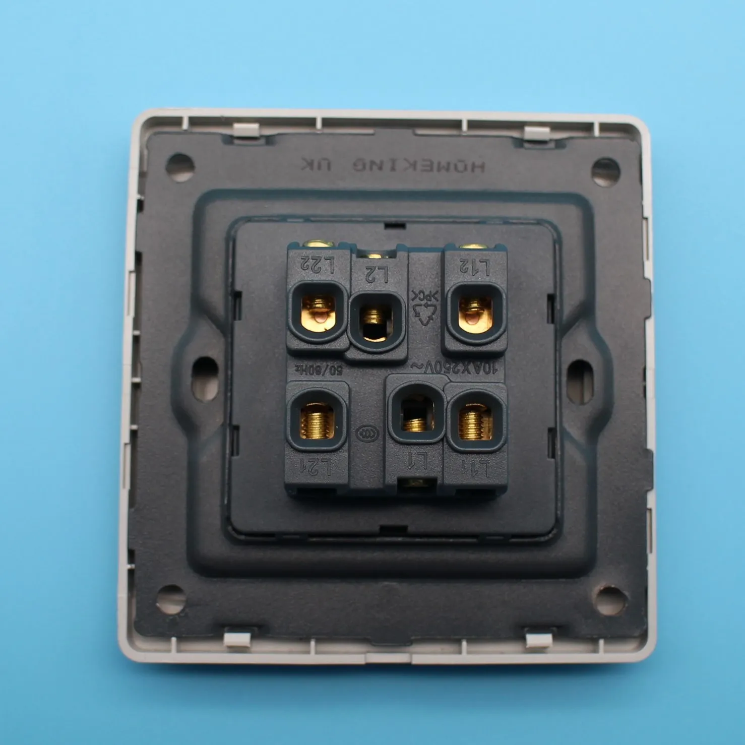 英国标准 2 组双向电子控制照明智能墙壁开关