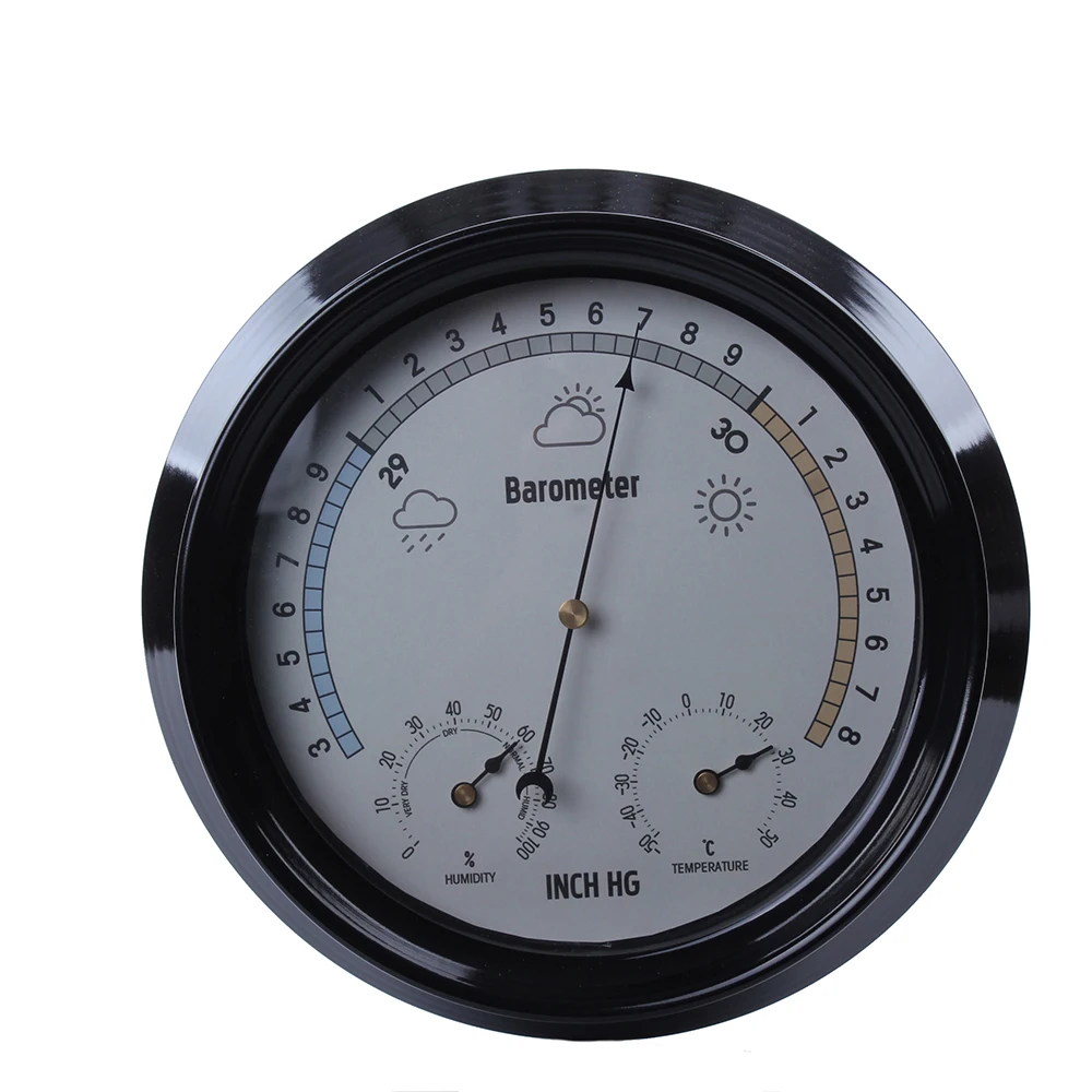 8inch Round Dail Type Humidity Weather Station Thermometer 8inch Round Dail Type Humidity Weather