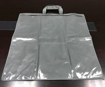 Standard Size Plastic Pillow Cover Pvc Non Woven Zipper Bag For