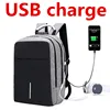 Charging backpack 2019 new business casual large capacity computer backpack multi-functional student backpack diaper bag