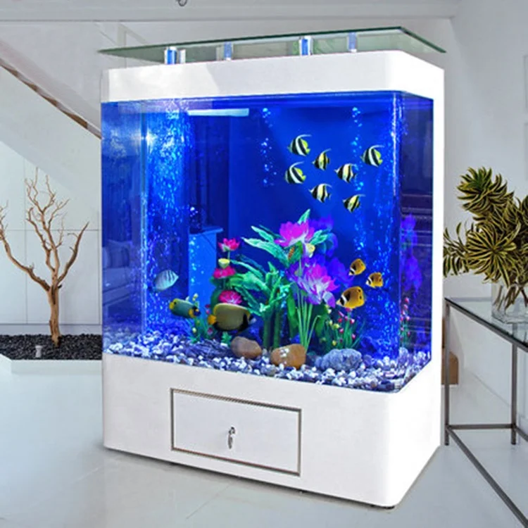 New Product Elegant Curved Screen Custom Large Acrylic Aquarium Fish
