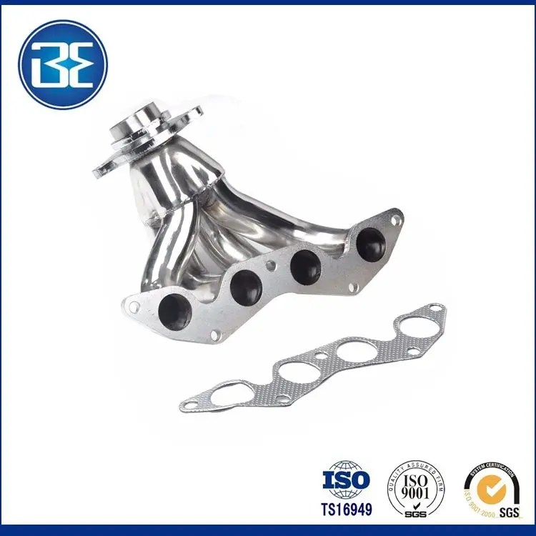 Stainless Steel Race Manifold Header D17 For Honda Civic Ex 0105 1.7l