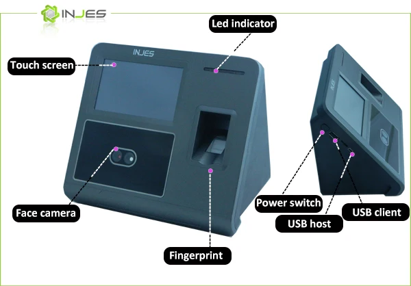 Injes New Products Linux Os Face Door Lock With Eye Scanner