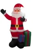 260cm inflatable santa claus who wave his hand and carry a present bag for Christmas