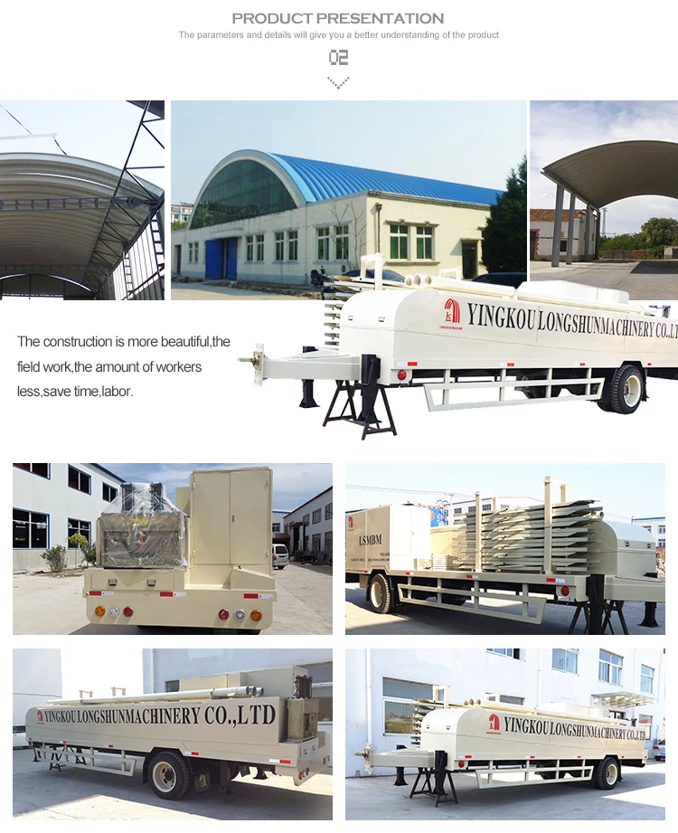 914-610 Arch Curving Metal Roof Sheet Bending Roll Forming Machine 