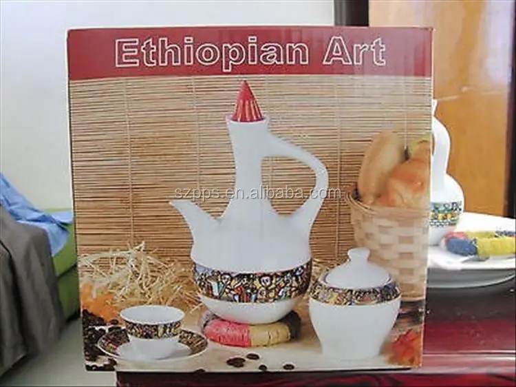 Ethiopian Eritrean,Habesha,African 15pc Traditional Ceramic Coffee Set (saba) Buy Ethiopian