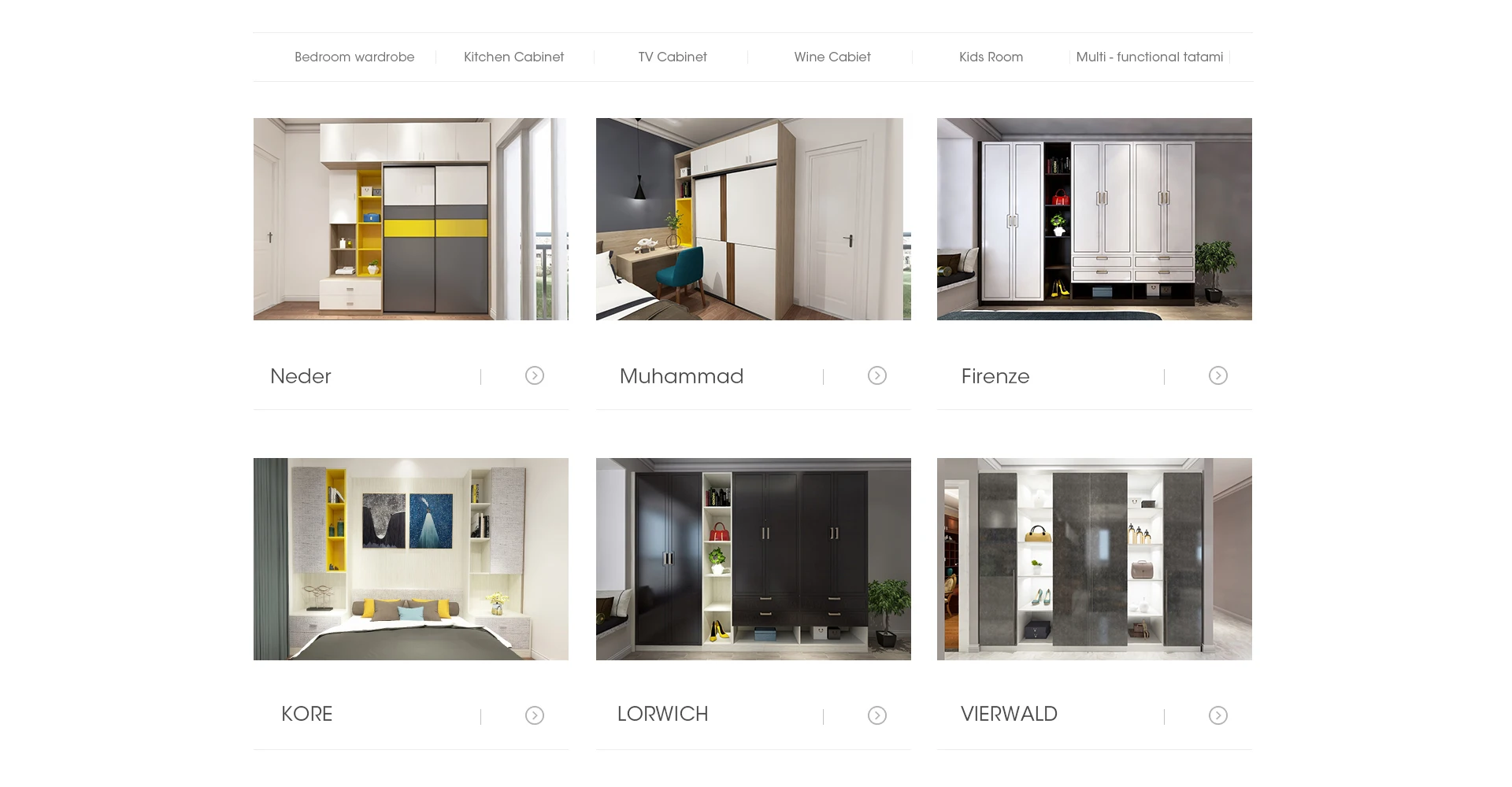 Foshan City Fenghe Office Equipments Factory Bedroom Wardrobe