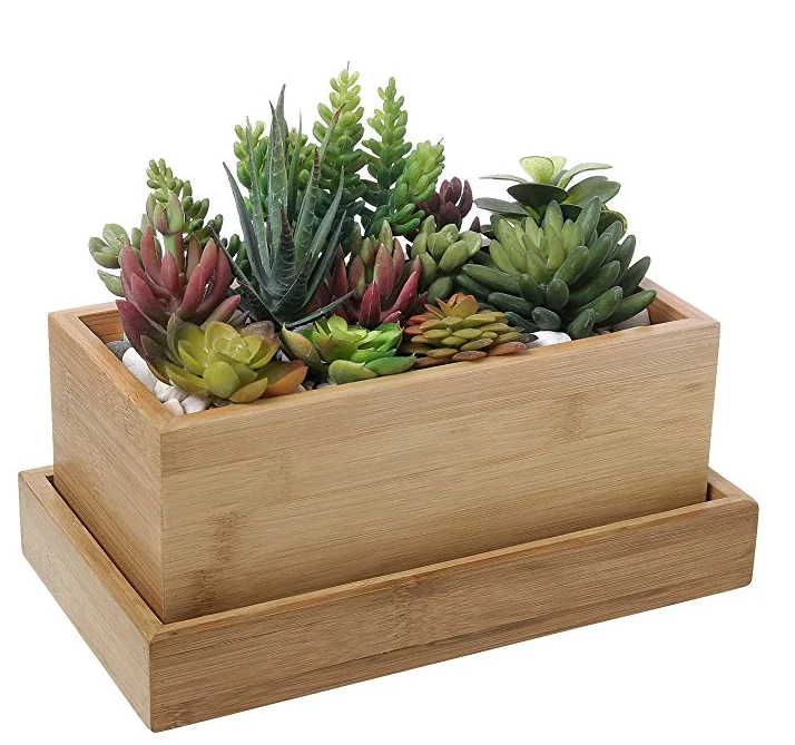 New Wood Planter Trough Wooden Garden Folding Square Plant Pot