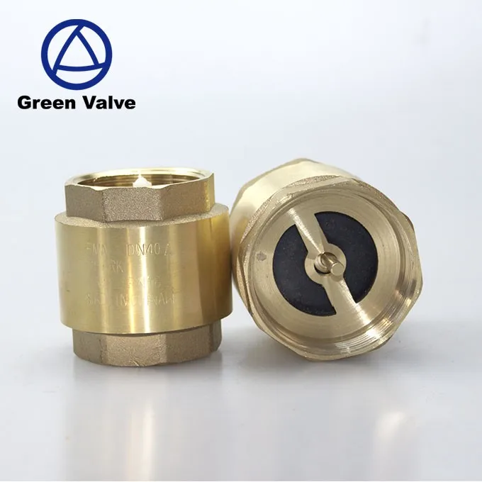 Green Valve High Quality 1/2inch To 4inch Brass Vertical Non Return
