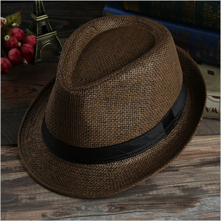 2018 Hot Sale Custom Cheap Fedora Straw Hat Men Buy Straw Hat Men