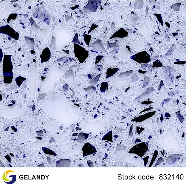Popuar China Made Blue Sparkle Countertop Quartz Stone Buy Quartz