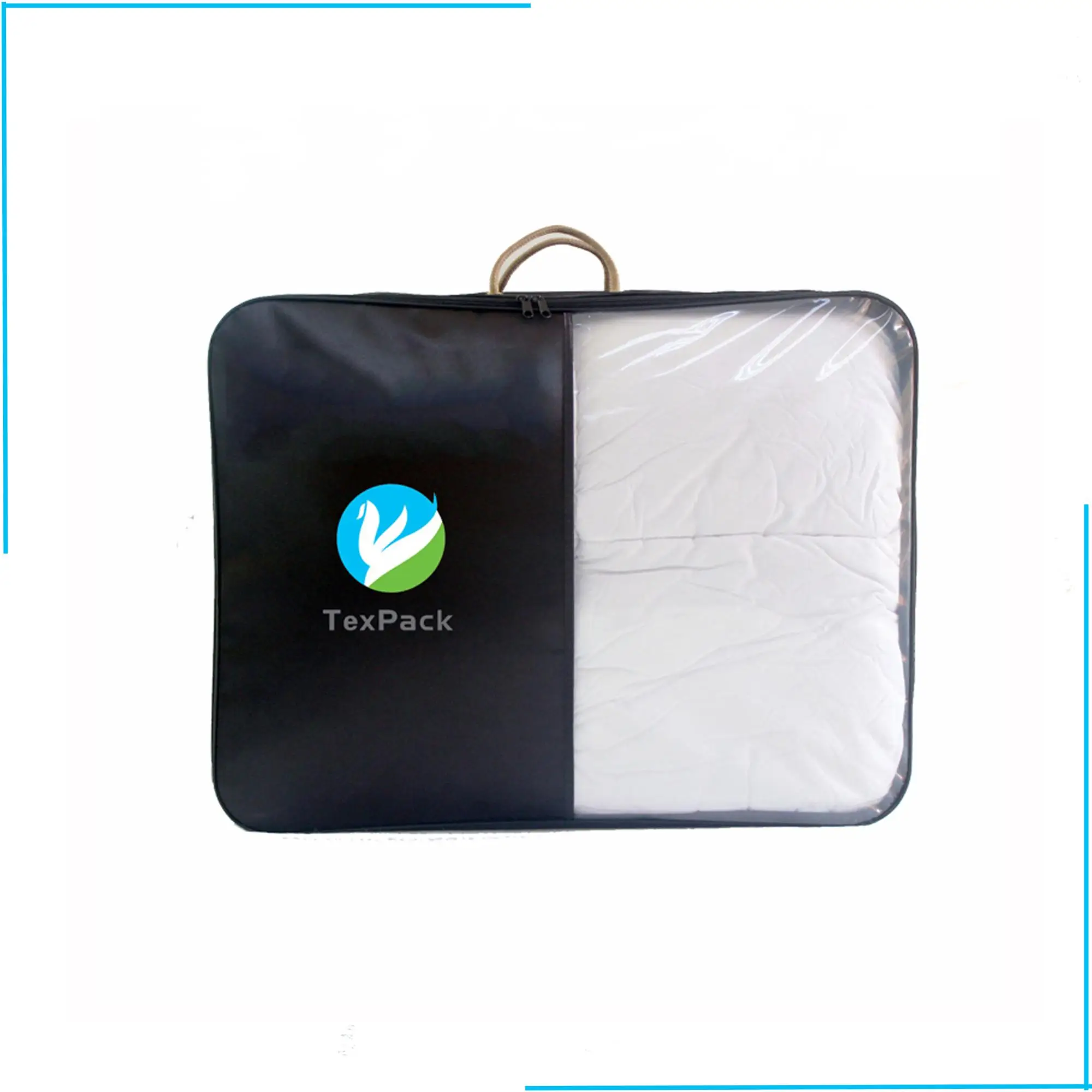 Moisture Proof Customized PVC/PE Clear Plastic Blanket Storage Bag Bedding Non-woven Bags