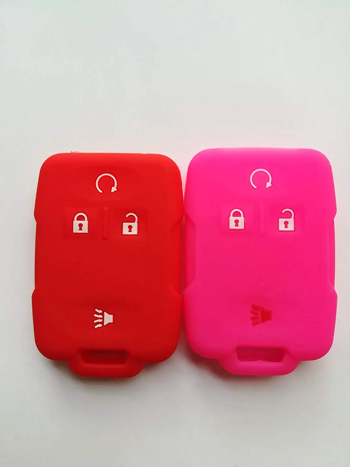 2pcs Fob Remote Smart Key Fob Remote Cover Wallet Keyless Jacket for 2016 2017 Chevrolet Silverado Colorado Cadillac Escalade M3N32337100 13577770 13577771 GMC Sierra Yukon