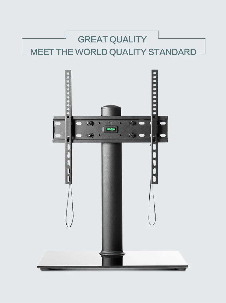 Universal Moderno Soporte Tv/vidrio Escritorio Llevó Soporte De La Tv
