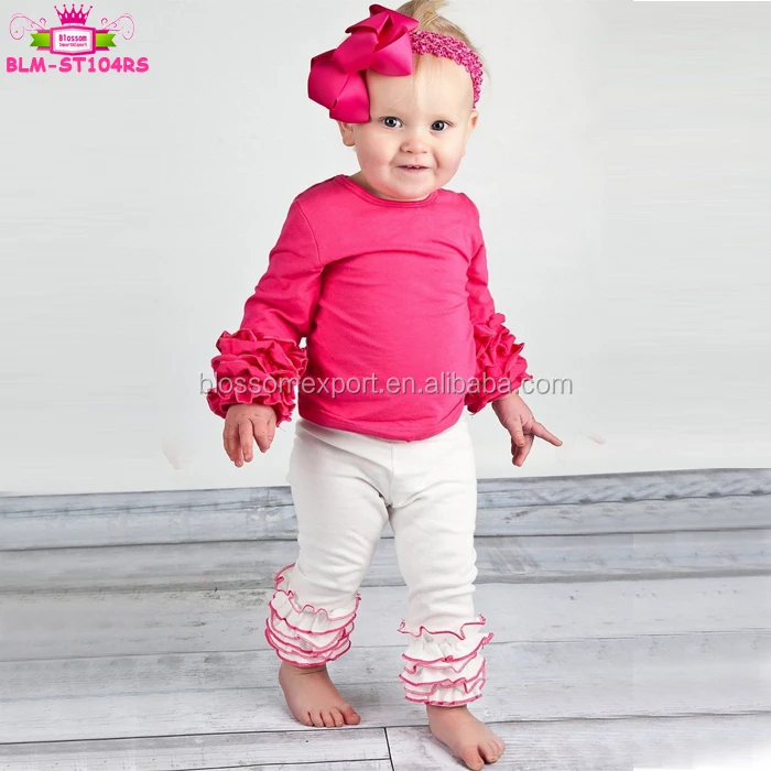 Boutique Baby Outfit New Toddler Remake girl ruffle party icings top dress