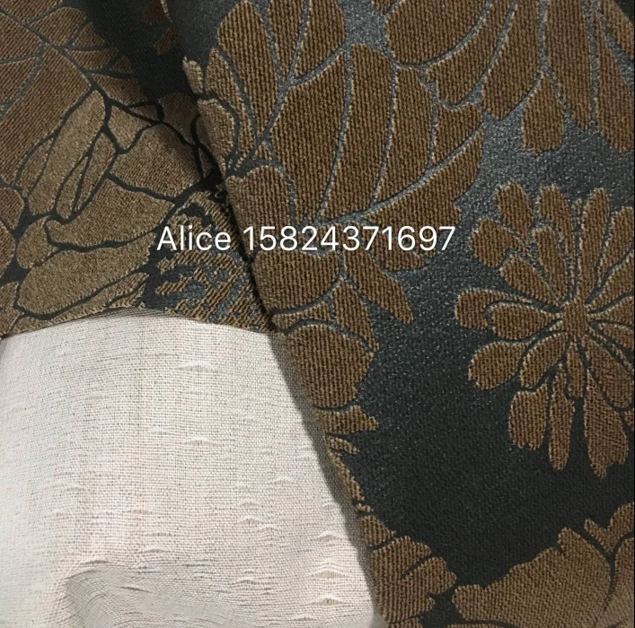 new design kation velvet with taped embossing for home textile sofa fabric