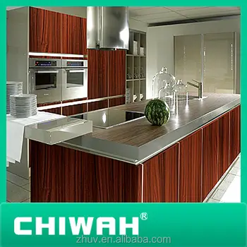 Zhihua Brand Water Proof Gloss Laminated Plywood Kitchen Cabinet