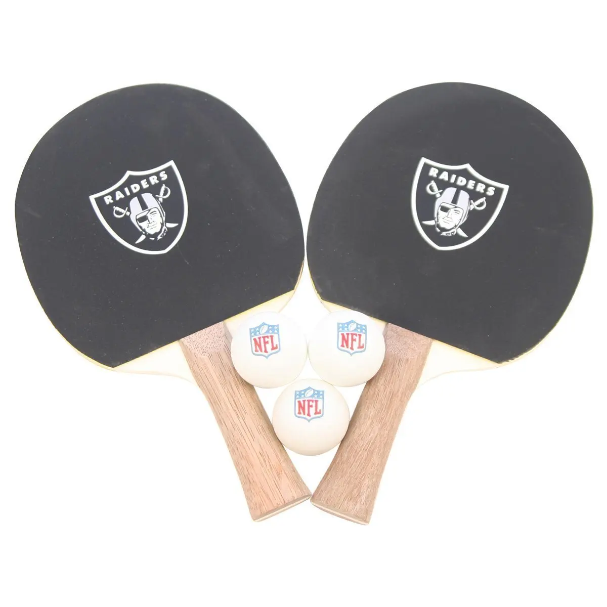 Buy Oakland Raiders Nfl Ping Pong Paddle And Ball Set 2 Paddles