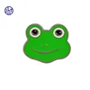 1inch soft enamel pin frog shaped die casting metal badge custom promotion lapel pin