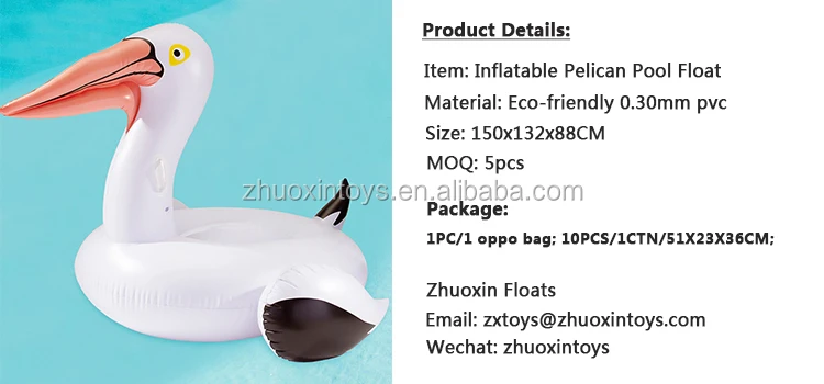 inflatable pelican pool toy