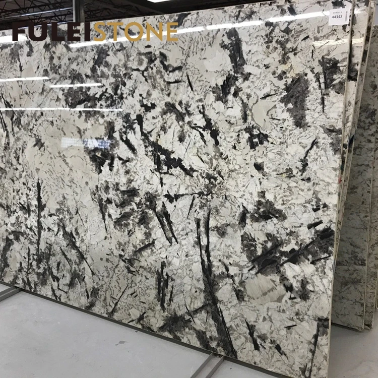 Best quality natural brazilian exotic alaska white slabs for sale