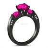 Top level hot sell Ruby gothic engagement ring