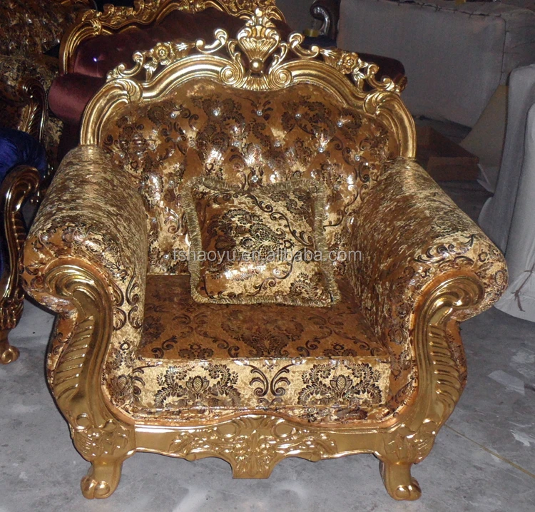 Royal Living Room Sofa Furniture,Golden Dubai Sofa Design(dwl929) Buy