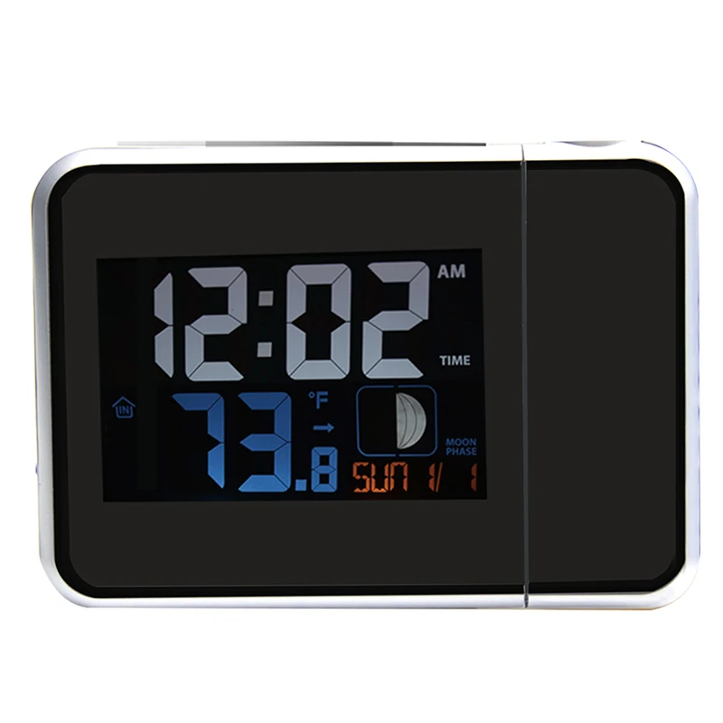 colored backlit weather wall clock