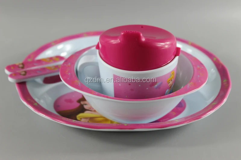 5PCS Melamine kids dinnerware set Tableware set