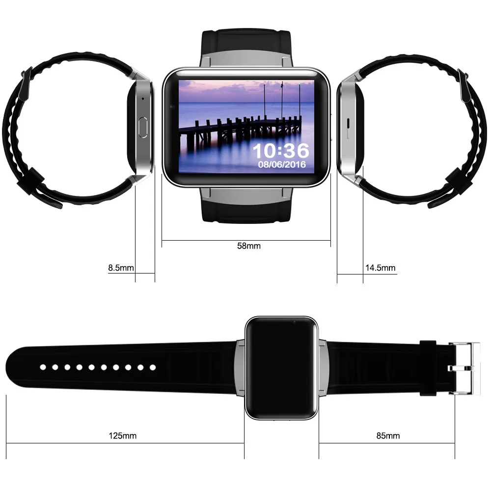 Bluetooth Ce Rohs Smart Watch Manual Oem With Mtk6572 Android 5.1