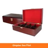 Luxury Presenter Chest Gourmet 8 Slot holds Wood Tea Bags Box