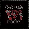 Aprise - Children 2nd Grade Rocks Wholesale Rhinestone Heat Transfers