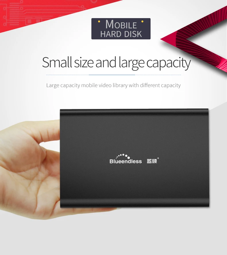 Newest Aluminum Disks External Hard 1 Tb 2.5usb 3.0 Portable Sata