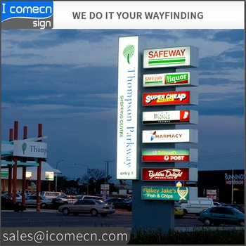 Used Outdoor Digital Signs Sale Aluminium Pole Led Pylon Sign For