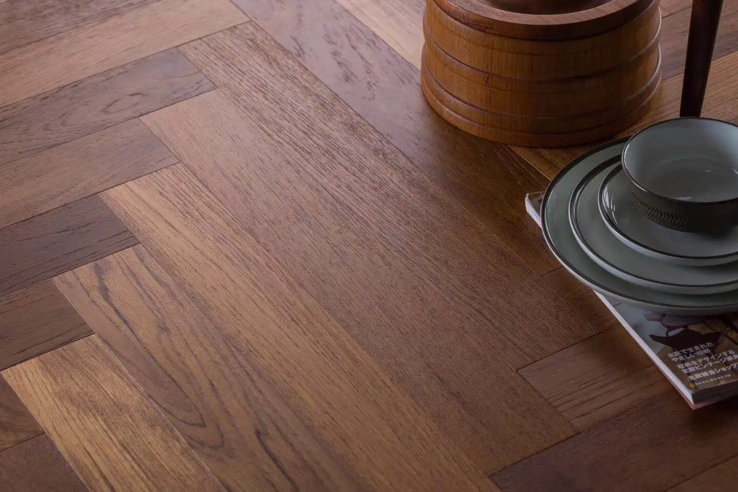 Birch Solid Oak Fishbone Hardwood Flooring Herringbones