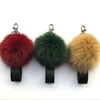 Autumn and winter fox fur ball wrist band universal mobile phone shell jewelry accessories ribbon lanyard female models diy lugg