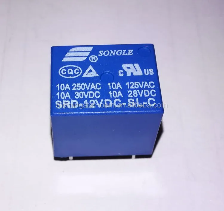Srd12vdcslc T7312v 5 Pin Pcb Type 12v Dc Power Relay Buy Power