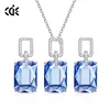 Jewelry Set Necklace And Earring Bijoux Silver Wedding Jewelry Sets