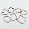 High Quality Gold key ring split ring Custom Painted metal stainless steel split D ring