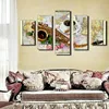5 set Unframed Cup Of Coffee Tea Modern Canvas Printing Wall Art Picture For Kitchen Room Decoration Artwork