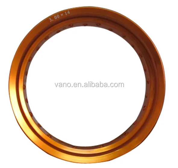 Colorful 3.0x14 Inch Motorcycle Alloy Wheel Rim