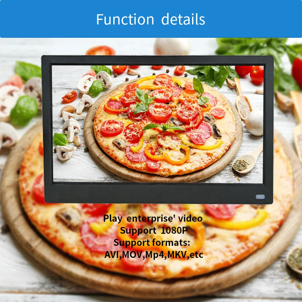 17 inch IPS panel HD video digital photo frame loop video picture digital album support 1080P 1920X1080