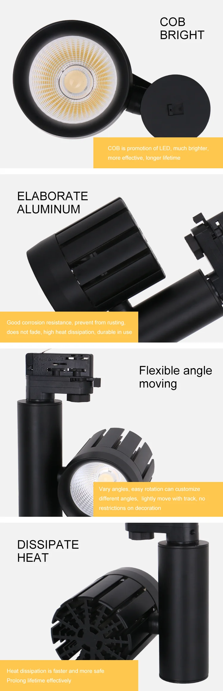 Hot sale best price CCT 30W led track light